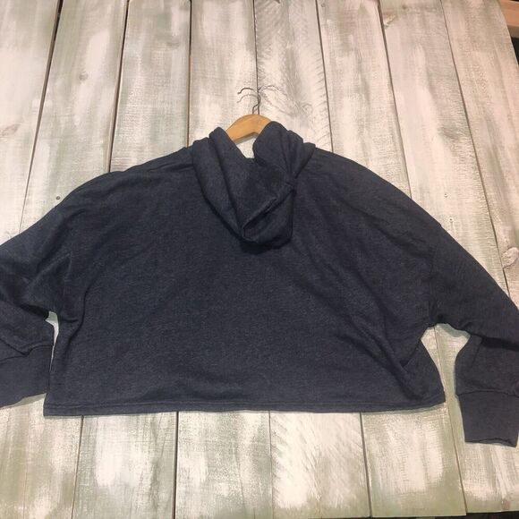 Under Armour Hoodie Womens Medium Project Rock Cropped Oversized Workout - Picture 10 of 11